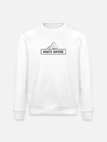 Haute Savoie Black Mountain - Stanley/Stella ROLLER Unisex Organic Sweatshirt - white