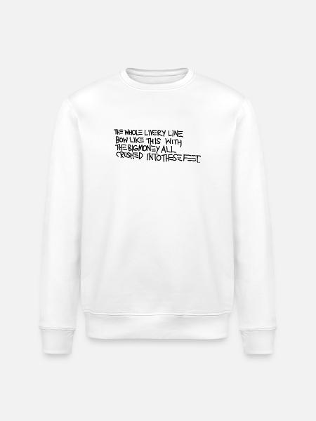 Basquiat - Stanley/Stella Unisex Bio-Sweatshirt ROLLER - Weiß