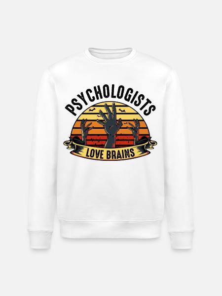 psychologist - Stanley/Stella ROLLER Unisex Organic Sweatshirt - white