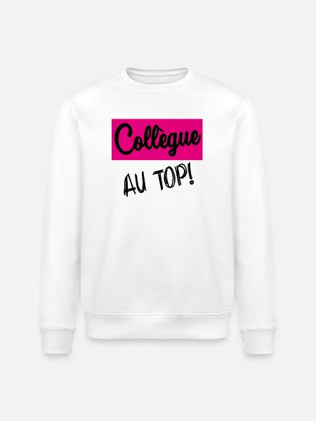 COLLEGUE - Sweat bio ROLLER Stanley/Stella Unisexe - blanc