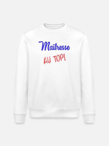 MISTRESS - Stanley/Stella ROLLER Unisex Organic Sweatshirt - white