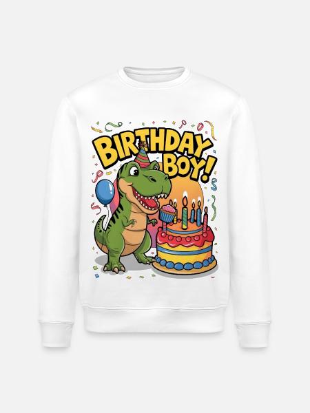 Birthday Boy - Stanley/Stella ROLLER Unisex Organic Sweatshirt - white