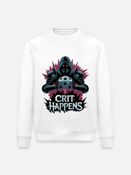 Crit Happens - Stanley/Stella ROLLER Unisex Organic Sweatshirt - white