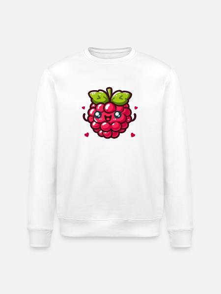 Framboise d'amour - Sweat bio ROLLER Stanley/Stella Unisexe - blanc