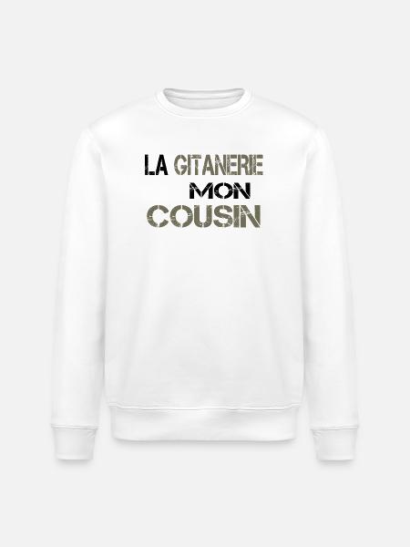 La gitanerie mon cousin - Sweat bio ROLLER Stanley/Stella Unisexe - blanc