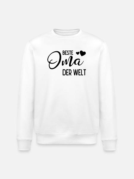 Beste Oma der Welt - Stanley/Stella Unisex Bio-Sweatshirt ROLLER - Weiß