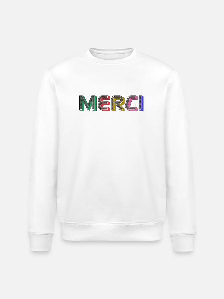 MERCI - Sweat bio ROLLER Stanley/Stella Unisexe - blanc
