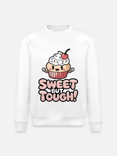 Sweet But Tough! - Stanley/Stella ROLLER Unisex Organic Sweatshirt - white