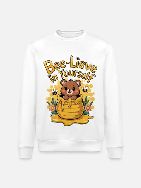 Croyez en vous-même - Sweat bio ROLLER Stanley/Stella Unisexe - blanc