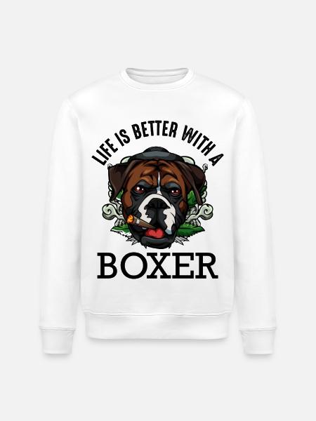 boxeur - Sweat bio ROLLER Stanley/Stella Unisexe - blanc