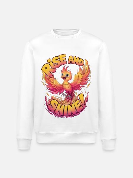 Raus aus den Federn - Stanley/Stella Unisex Bio-Sweatshirt ROLLER - Weiß