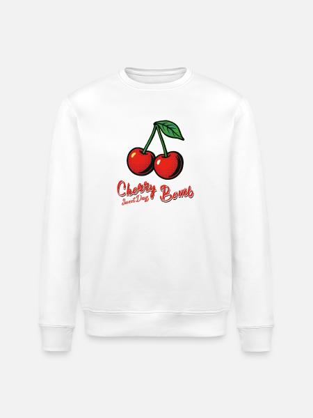 Kirsch-Mädchen - Stanley/Stella Unisex Bio-Sweatshirt ROLLER - Weiß