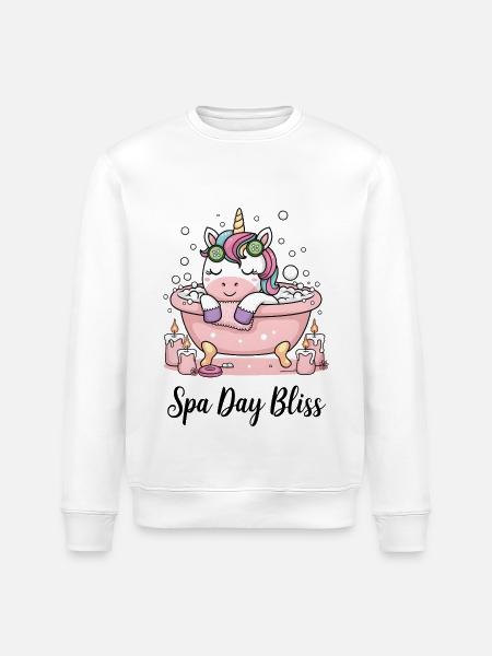 Spa Day Bliss. - Stanley/Stella ROLLER Unisex Organic Sweatshirt - white