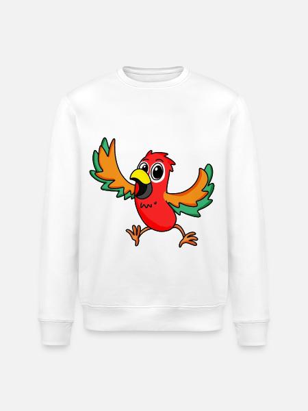 perroquet - Sweat bio ROLLER Stanley/Stella Unisexe - blanc