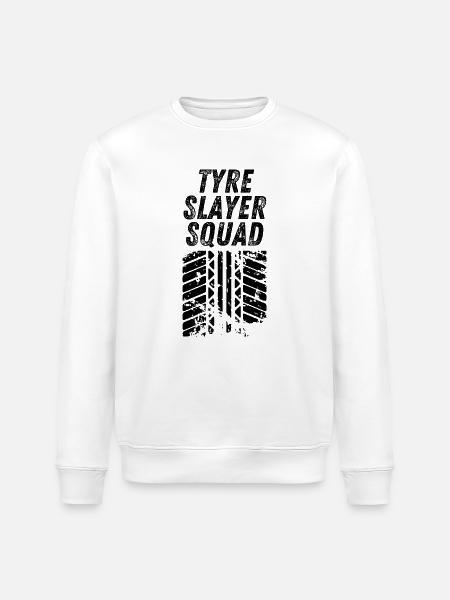 Tyre Slayer Squad - Stanley/Stella ROLLER Unisex Organic Sweatshirt - white