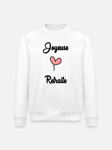 RETIREMENT. RETIREMENT. RETIRED - Stanley/Stella ROLLER Unisex Organic Sweatshirt - white