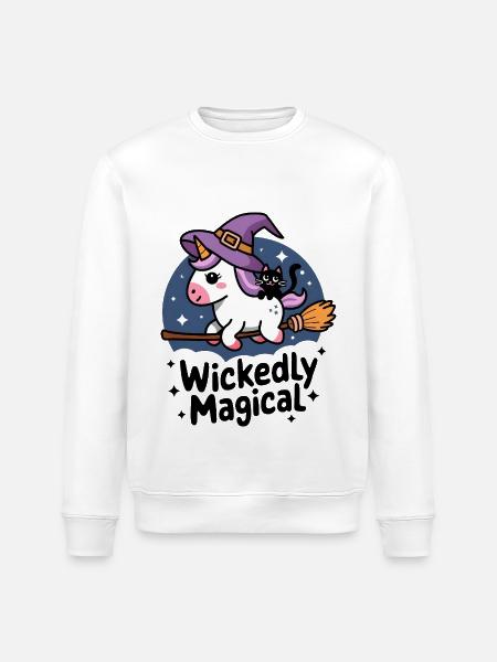 Wickedly Magical - Stanley/Stella ROLLER Unisex Organic Sweatshirt - white