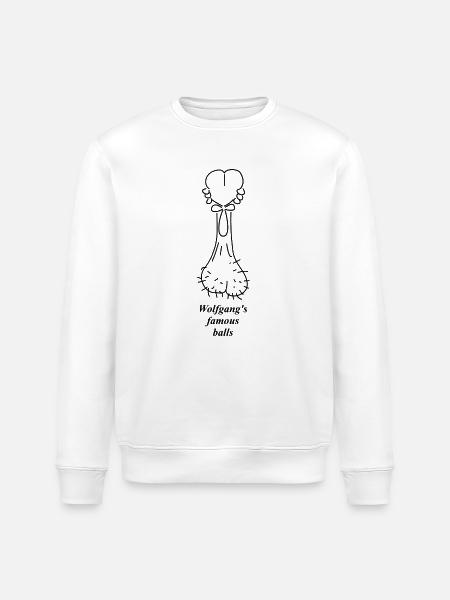 Wolfgangs famous balls - Stanley/Stella Unisex Bio-Sweatshirt ROLLER - Weiß