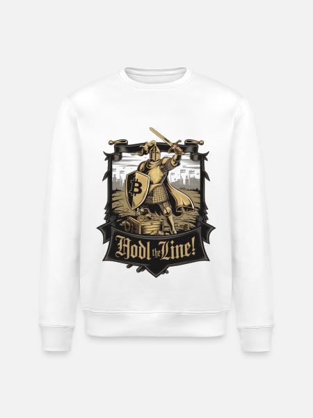 Hodl The Line! - Stanley/Stella ROLLER Unisex Organic Sweatshirt - white
