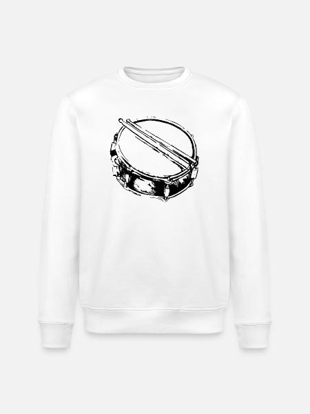 Snare - Drum - Percussion - Music - Stanley/Stella ROLLER Unisex Organic Sweatshirt - white