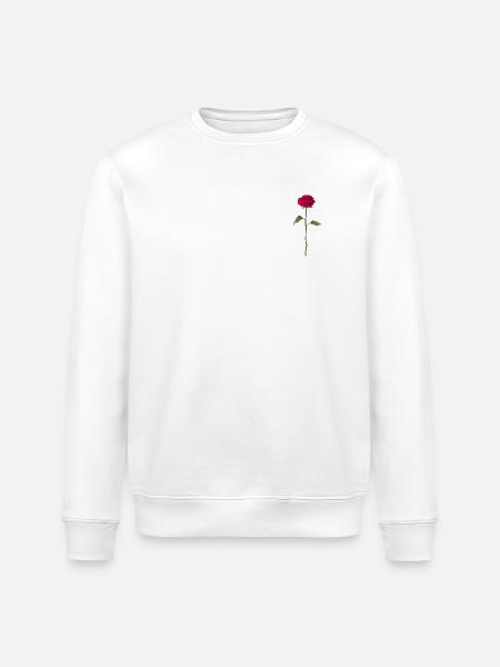 Rose - Stanley/Stella ROLLER Unisex Organic Sweatshirt - white