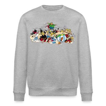 Asterix & Obelix - Attacke - Stanley/Stella Unisex Bio-Sweatshirt ROLLER - Grau meliert - Vorne - Nik (191cm)