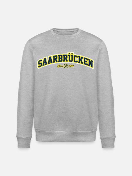Saarbrücken - Stanley/Stella Unisex Bio-Sweatshirt ROLLER - Grau meliert