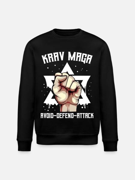 Krav Maga - Stanley/Stella ROLLER Unisex Organic Sweatshirt - black