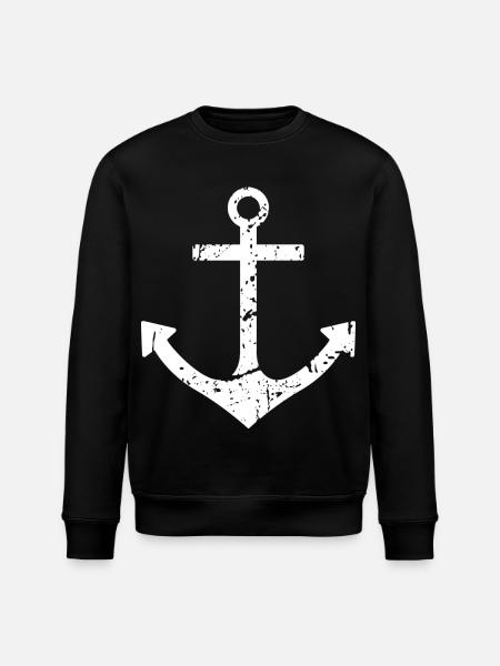 anchor - Stanley/Stella ROLLER Unisex Organic Sweatshirt - black