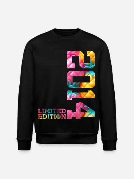 12TH BIRTHDAY LIMITED EDITION 2014 - Stanley/Stella ROLLER Unisex Organic Sweatshirt - black