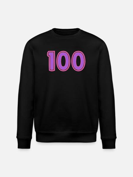 100. 100 YEARS. 100th ANNIVERSARY - Stanley/Stella ROLLER Unisex Organic Sweatshirt - black