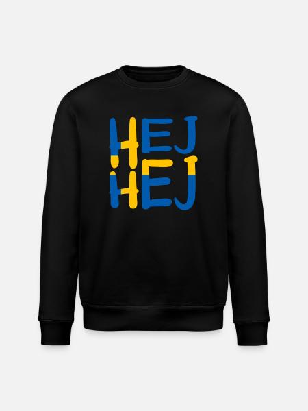 HEJ HEJ SWEDEN - Stanley/Stella ROLLER Unisex Organic Sweatshirt - black