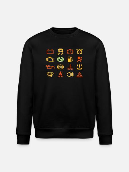 Car indicator lights - Stanley/Stella ROLLER Unisex Organic Sweatshirt - black
