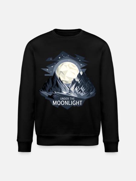 Under The Moonlight - Stanley/Stella ROLLER Unisex Organic Sweatshirt - black