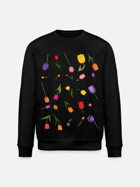 Fleur - Sweat bio ROLLER Stanley/Stella Unisexe - noir