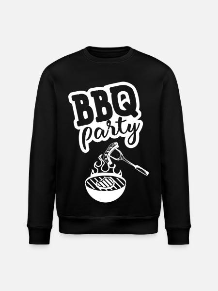 BBQ PARTY Kitchen Apron - Stanley/Stella ROLLER Unisex Organic Sweatshirt - black