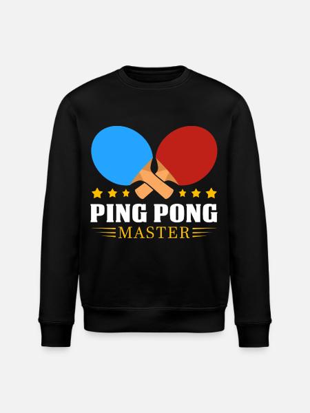 Ping-pong - Sweat bio ROLLER Stanley/Stella Unisexe - noir