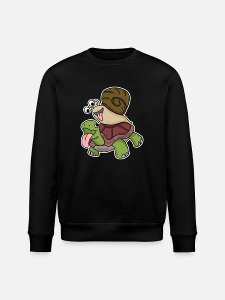 Tortue et escargot - Sweat bio ROLLER Stanley/Stella Unisexe - noir