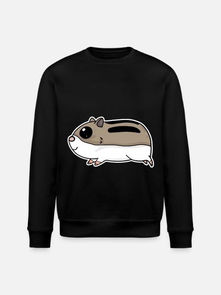 Hamster mignon - Sweat bio ROLLER Stanley/Stella Unisexe - noir