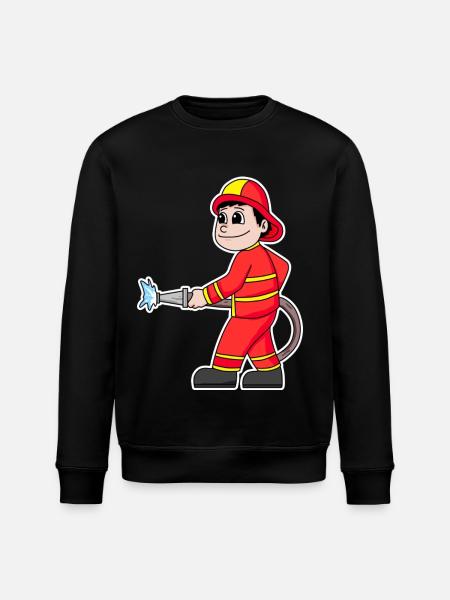 Firefighter - Stanley/Stella ROLLER Unisex Organic Sweatshirt - black