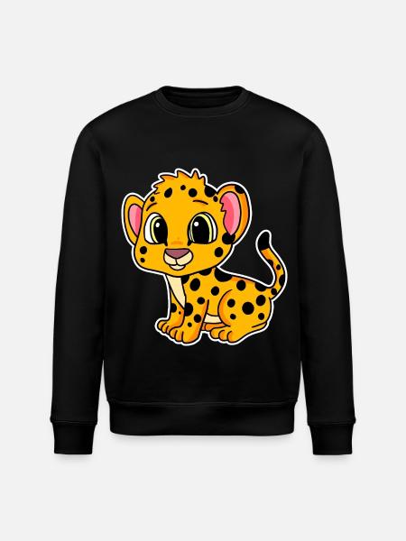Bébé guépard - Sweat bio ROLLER Stanley/Stella Unisexe - noir