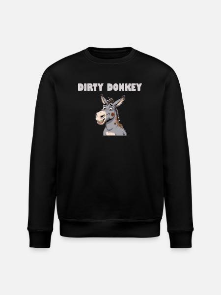 DIRTY DONKEY - Stanley/Stella ROLLER Unisex Organic Sweatshirt - black