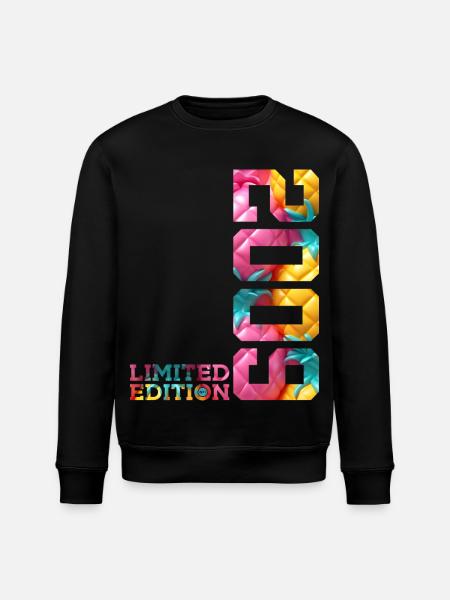 17TH BIRTHDAY LIMITED EDITION 2009 - Stanley/Stella ROLLER Unisex Organic Sweatshirt - black