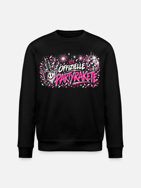 Offizielle Partyrakete - Stanley/Stella Unisex Bio-Sweatshirt ROLLER - Schwarz
