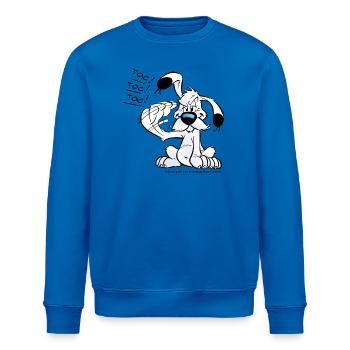 Asterix & Obelix Idefix Klopft Toc Toc Toc - Stanley/Stella Unisex Bio-Sweatshirt ROLLER - Königsblau - Vorne - Nik (191cm)