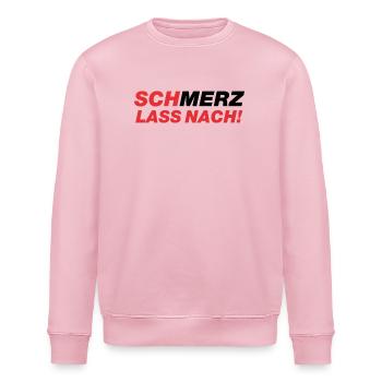 SchMerz lass nach - nein zu Merz - Stanley/Stella Unisex Bio-Sweatshirt ROLLER - Hellrosa - Vorne - Nik (191cm)