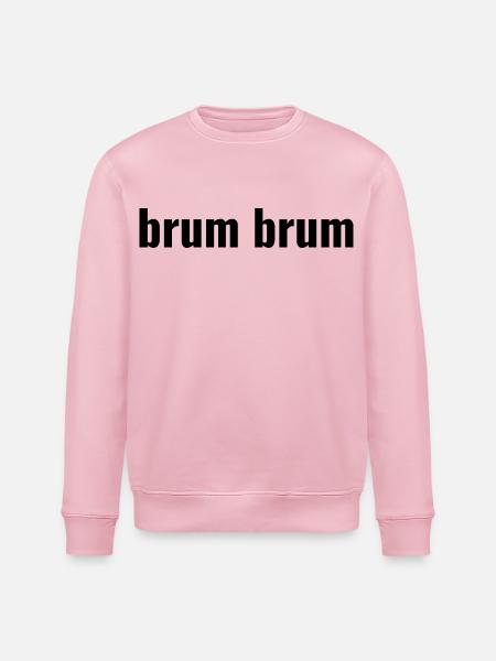 Brum Brum - Sweat bio ROLLER Stanley/Stella Unisexe - rose pâle