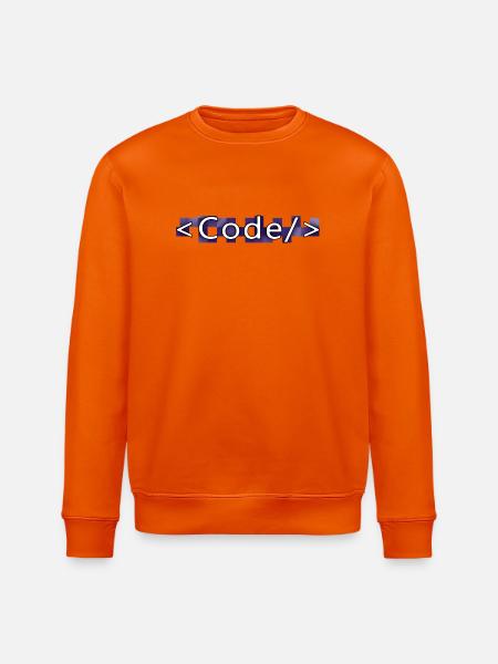 Code style (purple) - Sweat bio ROLLER Stanley/Stella Unisexe - orange profond