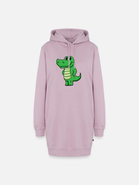 Krokodil - Hoodie-Kleid - Altrosa