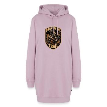 Born For The Trail Motocross Dirtbike Vintage Bad - Hoodie-Kleid - Altrosa - Vorne - AI Model Female 172 light (172cm)